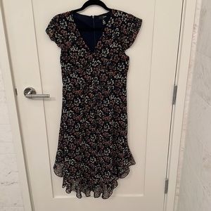 AQUA - printed midi dress - small